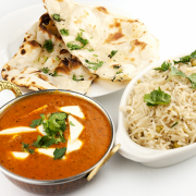 Butter Paneer Masala with Cumin Rice and Naan