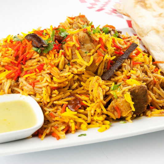 Chicken Biryani with Yoghurt